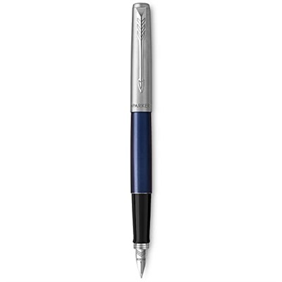 Parker Jotter Mavi Krom Tasarımlı Dolma Kalem, Orta Kalınlıkta Uç, Mavi Mürekkep