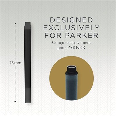 Parker Quink Dolma Kalem Kartuşu, Siyah, 5li Kutu
