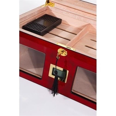 Parmida Humidor/Puro Saklama Kutusu Kırmızı 0143