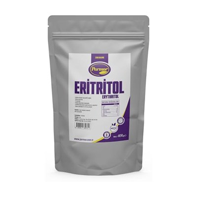 PARMOR Eritritol/Erythritol - Toz Tatlandırıcı 400 g - Keto/Ketojenik/Vegan Diyete Uygundur.