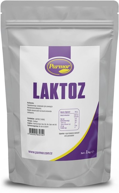 PARMOR Laktoz 1kg Menşei: Türkiye