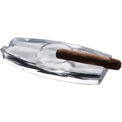 Paşabahçe 24105 NudeGlass Kristal Çift Oluklu Ağır Puro Küllüğü