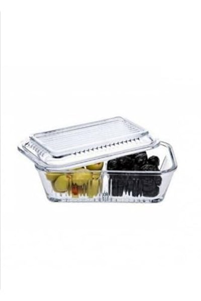 Paşabahçe 3 Adet Frigo Bölmeli Saklama Kabı, Reçellik, Ballık, Kahvaltılık + Baran Ahşap Bal Kaşığı (daldız)