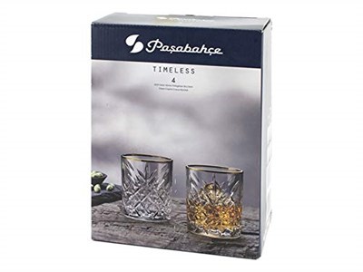 Paşabahçe GOLDEN TOUCH GOLDEN TOUCH VISKI 345 CC D 4LÜ HEDİYELİK KUTU