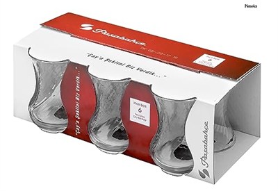 Paşabahçe INCEBELLI ÇAY BARDAĞI 125 CC 6LI PENCERELİ KUTU