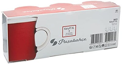 Paşabahçe Keyif Çay Bardağı, Sade, 175 ml, 3 Parça