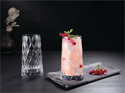 PAŞABAHÇE Leafy Meşrubat Bardağı, 4lü 450 cc