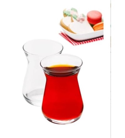 Paşabahçe Paşabahçe İrem Çay Bardağı Damla Logo 6lı