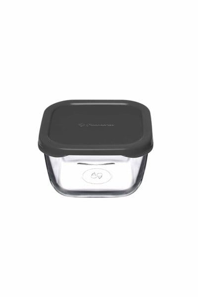 Paşabahçe SNOW BOX SAKLAMA KABI 275 CC PLASTİK GRİ KAPAKLI - DÖRTLÜ
