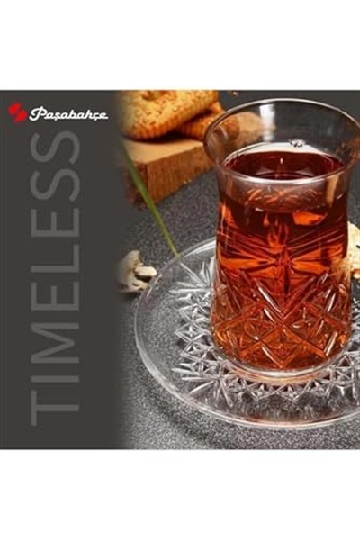 Pasabahce Timeless Çay Bardağı Ve Çay Tabağı Seti 12 Kişilik 24 Parça