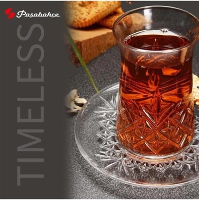 Pasabahce Timeless Çay Bardağı Ve Çay Tabağı Seti 12 Kişilik 24 Parça