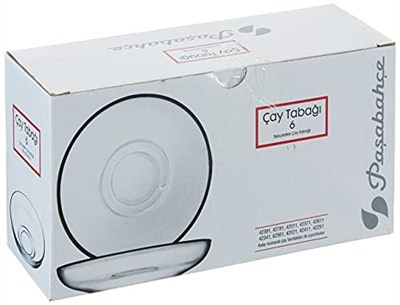 Paşabahçe USKUDAR ÇAY TABAĞI 102 MM 6LI HEDİYELİK KUTU