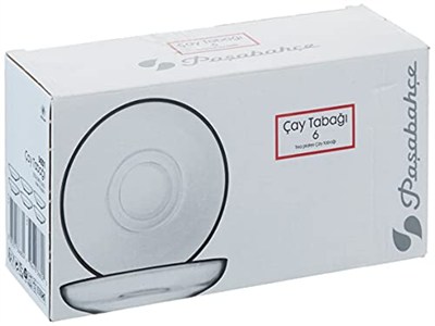 Paşabahçe USKUDAR ÇAY TABAĞI 102 MM 6LI HEDİYELİK KUTU