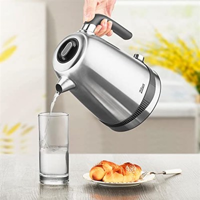 Paslanmaz çelik su ısıtıcısı 1,7 litre | %100 BPA içermez | 2200 Watt | dijital sıcaklık göstergesi | sıcak tutma fonksiyonu | sıcaklık seçimi ile paslanmaz çelik | çay makinesi | sıcaklık ayarı (40°C