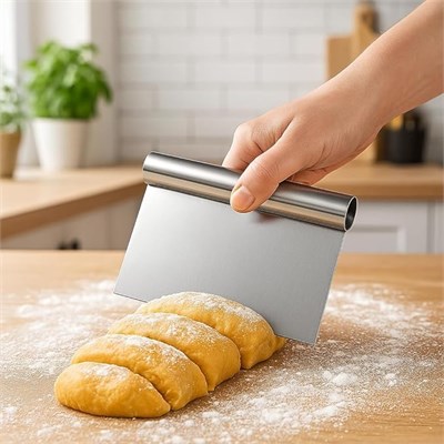 Paslanmaz Hamur Kesici,Hamur Dilimleyici,Metal Hamur Sıyırıcı,Pasta Sıyırma Aparatı,Pasta Ve Pastacılık İçin Çelik Şekillendirici Ve Hamur Pors - Seçenekler: 2li set, 15 Cm X 11 Cm X 2 Cm, Dondurma K.