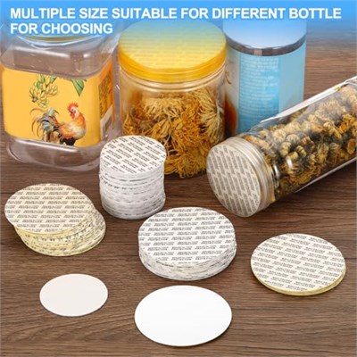 PATIKIL 83 mm / 3,27 inç Köpük Kapak Astarı, 150 Paket PS Köpüğe Dayanıklı Tamper Basınca Duyarlı Conta Şişe Kapağı Astarları Contaları için