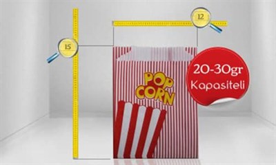 Patlamış Mısır Kese Kağıdı 250 Adet - Küçük Boy