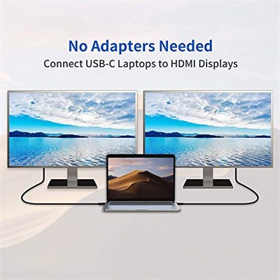 Paugge USB C to HDMI Kablo - 4K60Hz, HDR, HDCP 2.3, Thunderbolt 5/4/3, DEX Mode, 2 Metre (CHD20B-PRO)