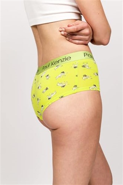 Paul Kenzie x Kurtaran Ev - Desenli Kadın Boyshort Külot - Dani