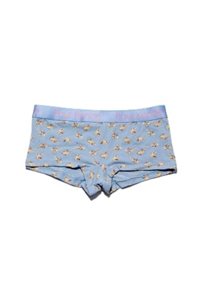 Paul Kenzie x Kurtaran Ev - Desenli Kadın Boyshort Külot - Poppy