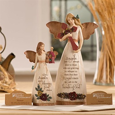 Pavilion Gift Company 02969 Sempati Melek Figürü, 22 cm, Fildişi