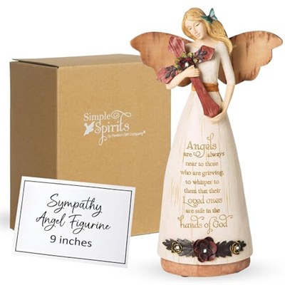 Pavilion Gift Company 02969 Sempati Melek Figürü, 22 cm, Fildişi