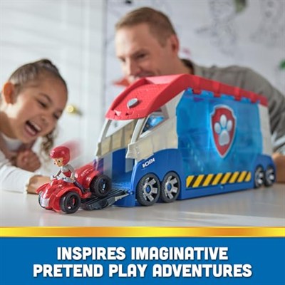 PAW PATROL Launchn Rescue PAW Patroller takım aracı, Ryder figürü ve dahili 1 temel araç, 3 yaşından büyük çocuklar için uygun oyuncaklar