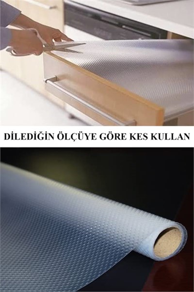 Pazar Kapısı Yeni Enana Raflık Kaymaz Dolap İçi Çekmece Raf Örtüsü Kaydırmaz 5 Metre, Pazar Kapısı