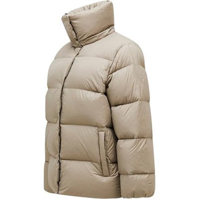 Peak Performance W Down Puffer Kadın Outdoor Kuştüyü Montu, Bej, M Beden