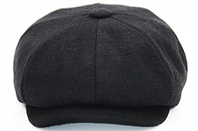 Peaky Blinders Şapka Newsboy Trend 8 Parça Kasket Siyah