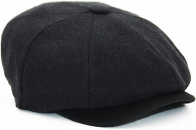 Peaky Blinders Şapka Newsboy Trend 8 Parça Kasket Siyah