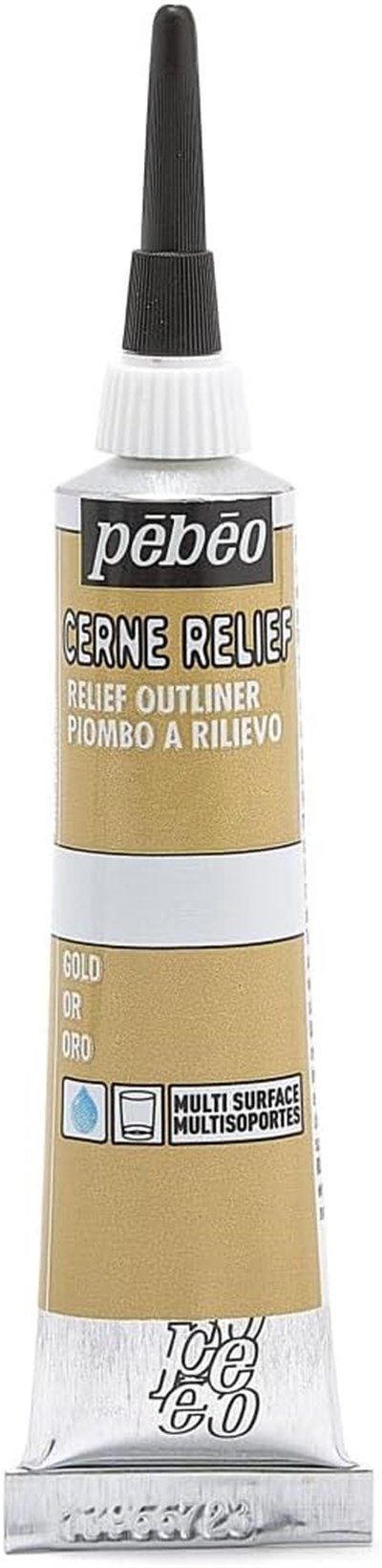 PEBEO CERNE Relief altın, altın rengi, 20 ml (1li paket), 20