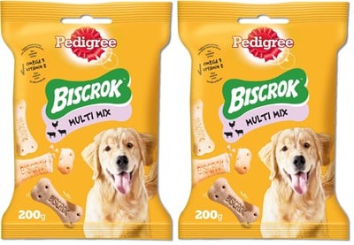 Pedigree Köpekler İçin Biscrok Ödül Bisküvisi, 200 Gr 2li paket