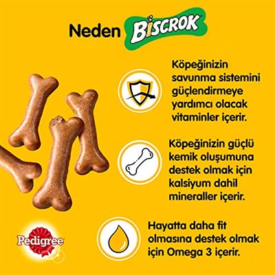 Pedigree Seti | Köpekler İçin Biscrok Ödül Bisküvisi, 200 Gr x1 + Köpekler İçin Dentastix Ödül Maması, 110 Gr x1