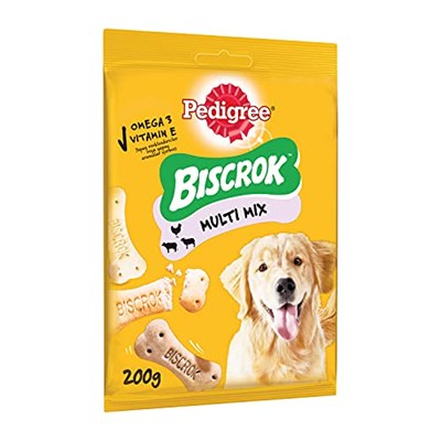Pedigree Seti | Köpekler İçin Biscrok Ödül Bisküvisi, 200 Gr x1 + Köpekler İçin Dentastix Ödül Maması, 110 Gr x1