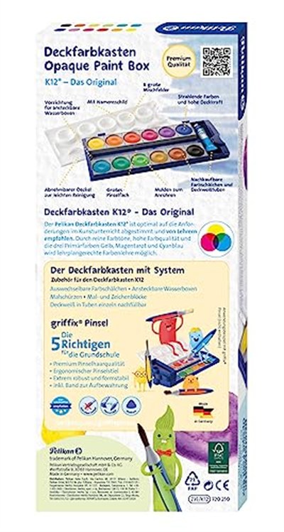 Pelikan 735 K-12 Suluboya 12 Renk - PL720854SB12R