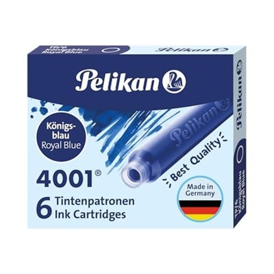 Pelikan Kartuş Serisi TP6X Dolma Kalem Kartuşu Mavi