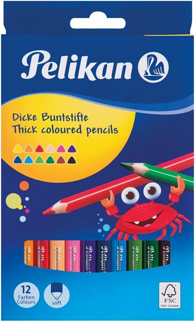Pelikan renkli üçgen 12 Adet 4012700724038