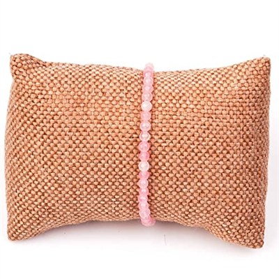 Pembe Kuvars Taşı Gümüş Bileklik - 4 mm Açık Renkli - Taş Sandığı