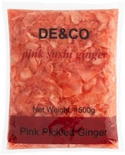 Pembe Zencefil Turşusu 1500 gr, Pink Sushi Ginger