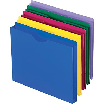 Pendaflex magnet Boyut ceketler, harf, Poly dosya, mavi/yeşil/mor/kırmızı/sarı, 10 Pro Pack (50990)