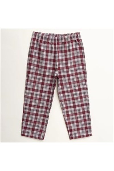 Penelope Kız Çocuk Pijama Takımı, 5-6 Yaş, Bordo