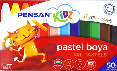Pensan Kidz Pastel Boya 12 Renk - PE98060PB12R