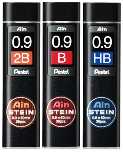 Pentel 0.9 Mm Hb Ain Stein 36Lı Polymer Uç, HB - Seçenekler: 2B, HB, B
