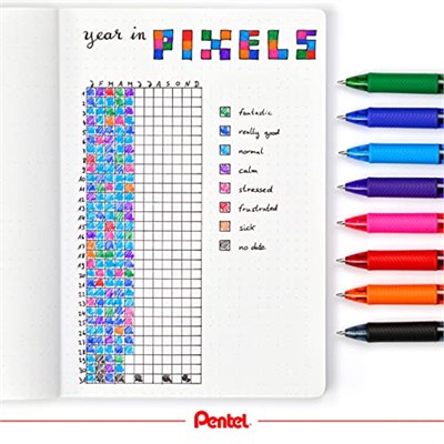 Pentel Bl107-A Energel Mekanizmalı Likit Roller Kalem, Siyah, 0.7 mm - Seçenekler: 1 stück (1er Pack), 1 stück (4er Pack), 1 stück (12er Pack)...