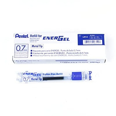 Pentel LR7 Nachfuellmine Energel-kalemler için 0,35 mm Çizgi kalınlığı, 0,7 mm Küre çapı, 12 adet 1 - Pack
