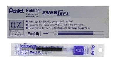 Pentel LR7 Nachfuellmine Energel-kalemler için 0,35 mm Çizgi kalınlığı, 0,7 mm Küre çapı, 12 adet 1 - Pack