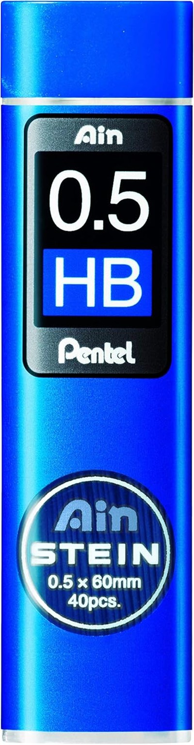 Pentel Mekanik Kurşun Kalem Ucu, 40 Adet, 0.5 mm, 4B