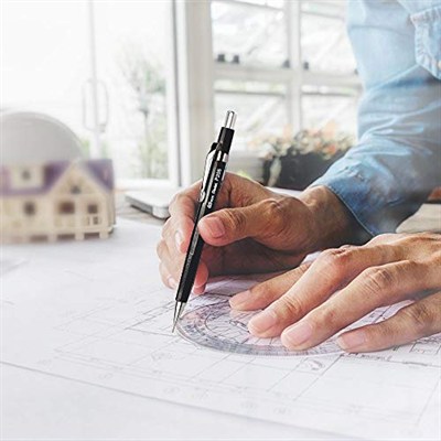 Pentel Teknik Çizim ve Yazı İçin Mekanik Kurşun Kalem, 0.5 mm, Yeşil, Orijinal Kutusunda
