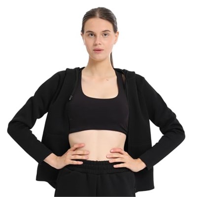 Peoria Kadın Siyah Günlük Stil Eşofman Üstü 25KK1048-SYH - Bedenler: S, M, L, XL, XS